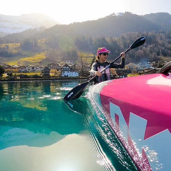 Paddeln mit dem Surfski auf dem Thunersee